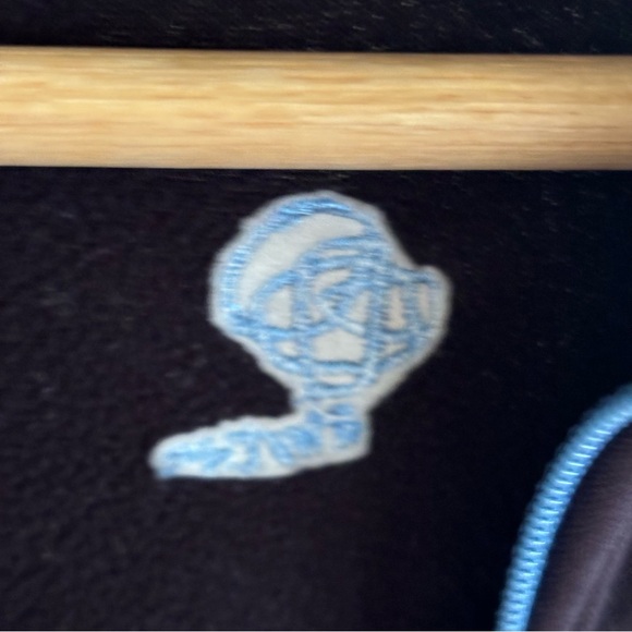 Patagonia Rhythm 1/4 Zip Thumb holes Fleece Blue Purple Pullover Womens Small - Picture 9 of 9